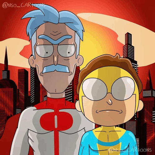 Invincible and Rick and Morty reaction